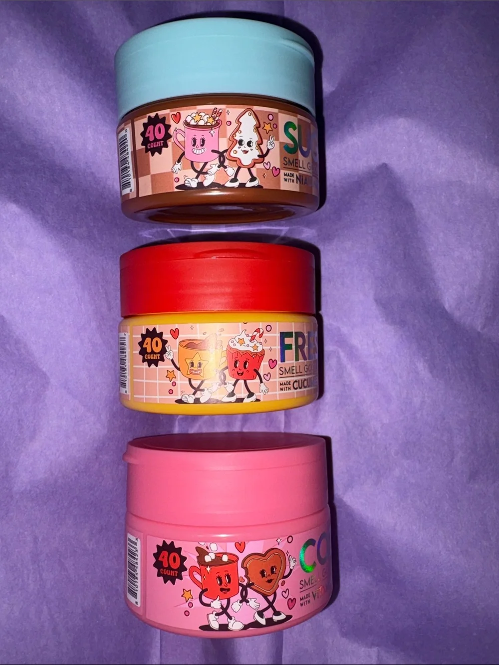 Smell Good Look Good Face Pads, 40 ct Cozy Glow, Sugar Glow & Fresh Glow.